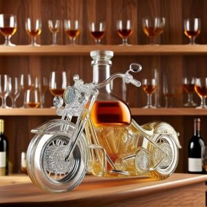 Mootorratta kujuline karahvin